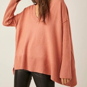 Free People Orion A-Line Tunic Sweater size large